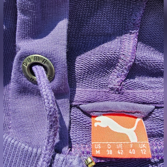 Puma zip-up hoodie jacket medium purple y2k - Picture 7 of 10